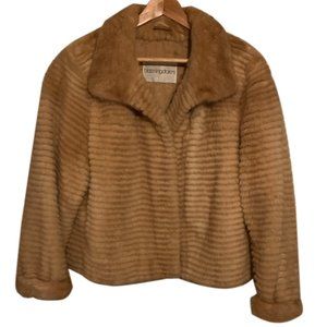 Bloomingdale's Pastel Mink Fur Jacket